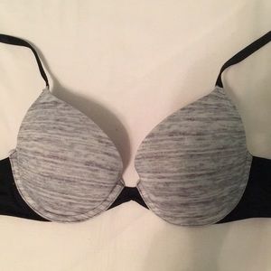 Grey VS PINK 32B push up bra